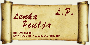 Lenka Peulja vizit kartica
